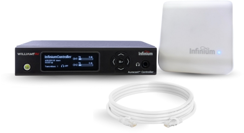 Williams AV BA CT1 Infinium Auracast Controller and Transmitter Package