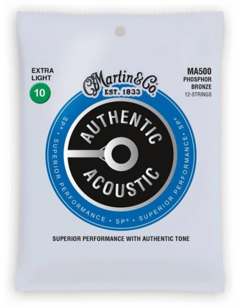Martin Guitars MA-500 Extra Light Authentic Acoustic Phosphore Bronze 12s