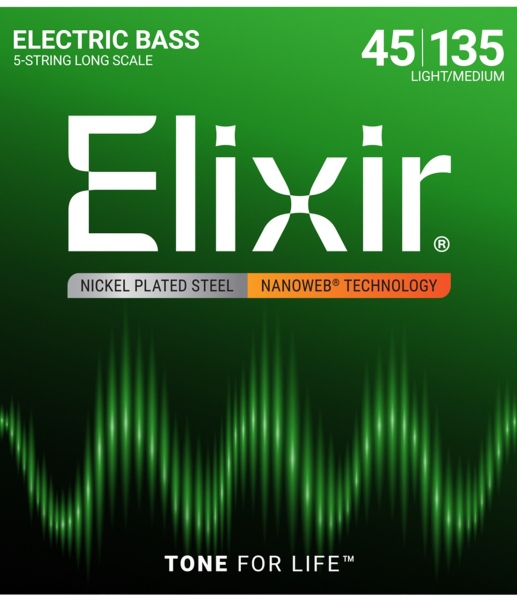 Elixir Nanoweb Light-Medium 5-string (45-135) 14207