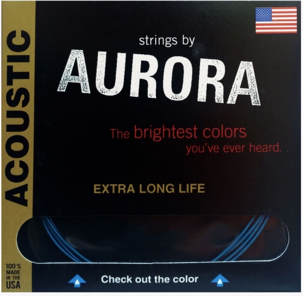 Set corzi chitara acustica Aurora Acoustic 10s Blue