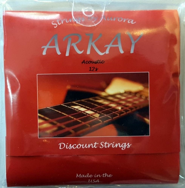 Set corzi chitara acustica Aurora Arkay Acoustic 12s White