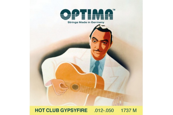 Optima Corzi chitara acustica Hot Club Gypsyfire silver plated Set