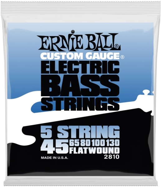 Ernie Ball Flatwound Bass 5 String 45-130 2810
