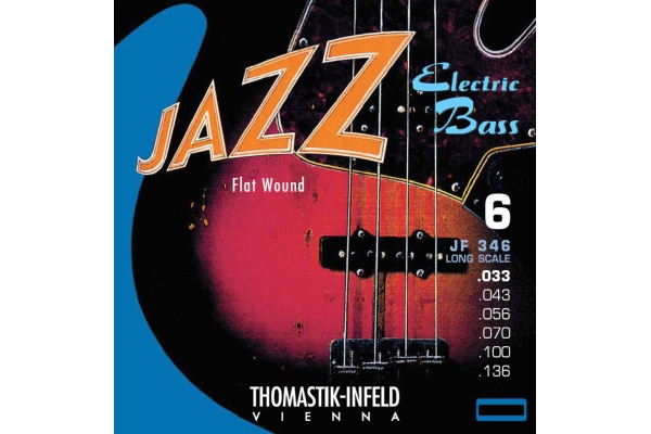 Set 6 corzi chitara bas - Jazz Bass series nickel flat wound round core 