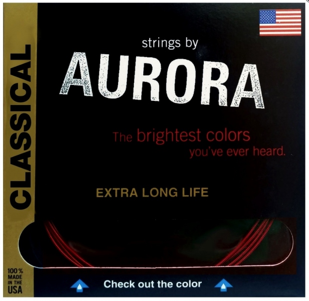 Set corzi chitara clasica Aurora Classic NT Red