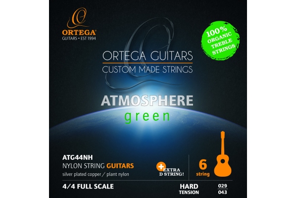 AGS Guitar Strings Organic Nylon Treble - Hard + Extra D String AGS Guitar Strings Organic Nylon Treble - Hard + Extra D String