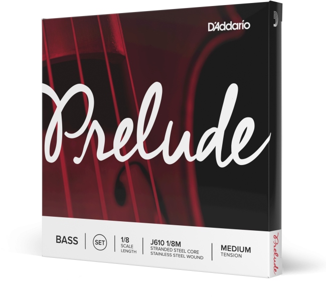 Daddario Prelude Bass String Set 1/8 Scale Medium Tension