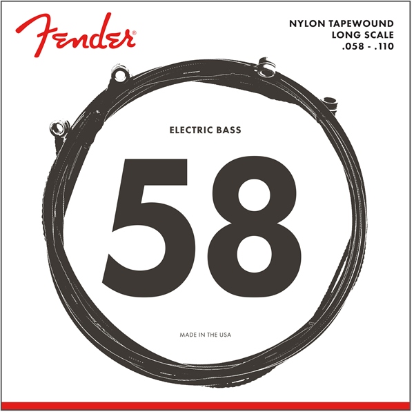 Fender 9120 Bass Strings Nylon Tapewound .058-.110 Gauge