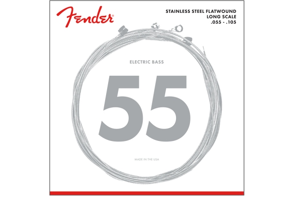 Stainless 9050's Bass Strings Stainless Steel Flatwound 9050M .055-.105 Gauges