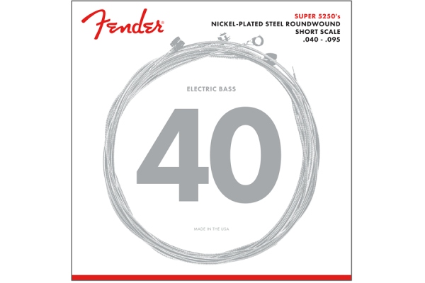 Super 5250 Bass Strings Nickel-Plated Steel Roundwound Short Scale 5250XL .040-.095 Gauges Super 5250 Bass Strings Nickel-Plated Steel Roundwound Short Scale 5250XL .040-.095 Gauges