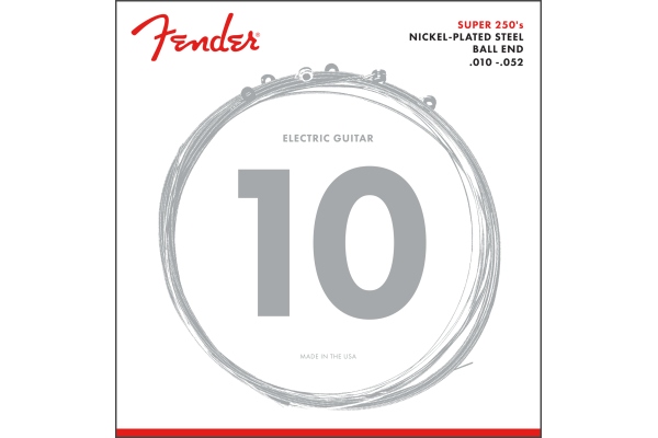 Super 250 Guitar Strings Nickel Plated Steel Ball End 250RH Gauges .010-.052 Super 250 Guitar Strings Nickel Plated Steel Ball End 250RH Gauges .010-.052
