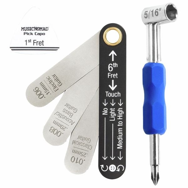 Music Nomad Truss Rod Neck Relief Measure and Adjust Kit for GIBSON® and PRS® (USA) Guitars