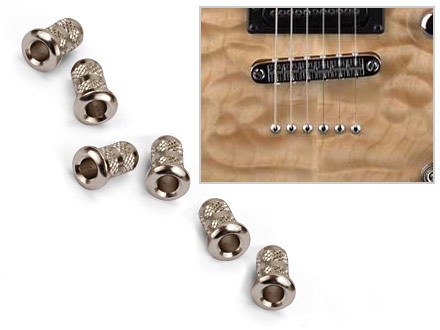 Set de 6 bucse de trecere pentru corzi Goldo Body-Top string ferrules