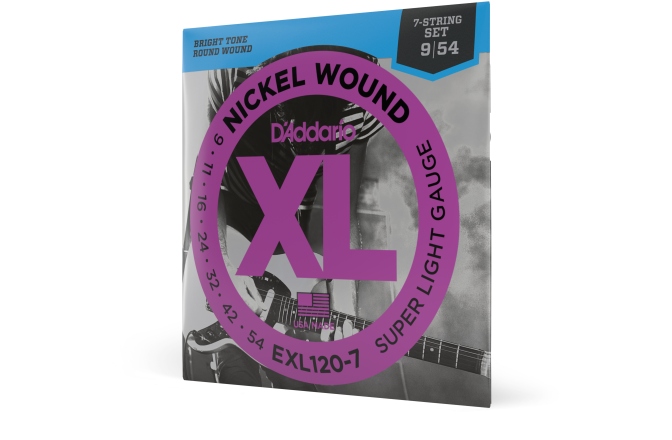 Set de 7 corzi Daddario EXL120-7 Super Light 9-54
