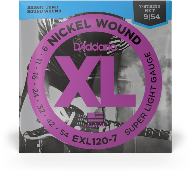 Daddario EXL120-7 Super Light 9-54