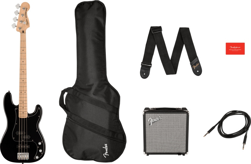 Fender Squier Affinity Precision Bass PJ MN Pack - Black