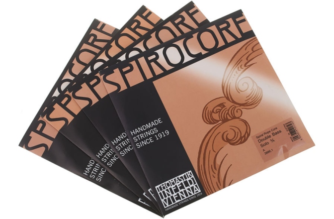 Set de corzi contrabas 3/4 Thomastik Spirocore Solo Double Bass 3/4