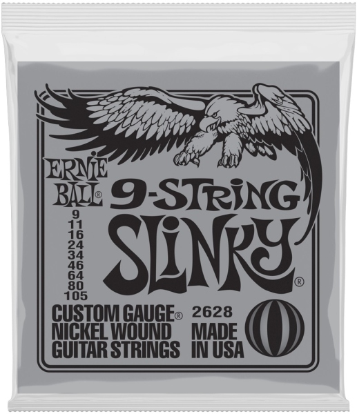 Ernie Ball 9-String Slinky 2628