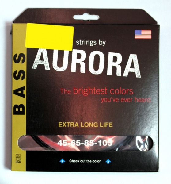 Set de corzi pentru chitara bass Aurora Bass 45-105 Black