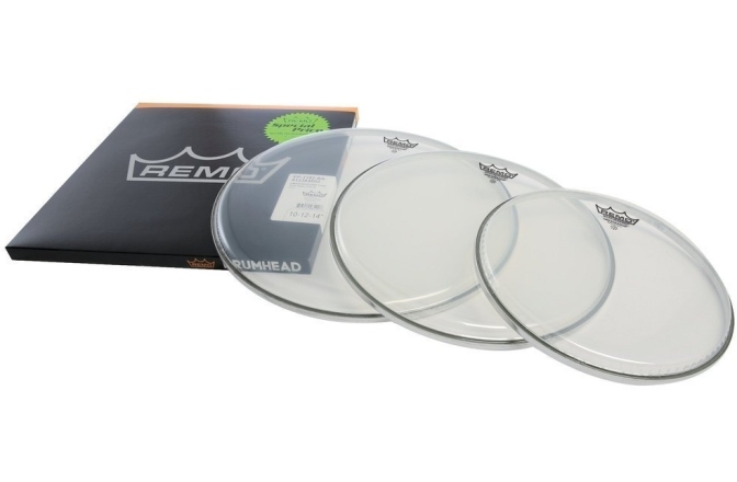 Set de Fețe de Tobe Remo Ambassador Clear Pro Pack 10/12/14