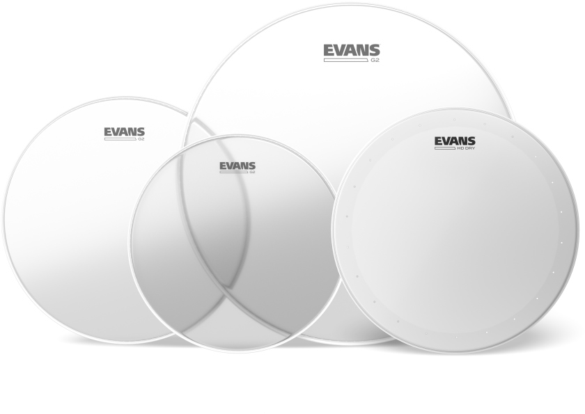 Evans G2 Clear Rock Pack (10