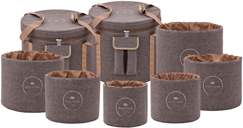 Meinl Crystal Singing Bowl Travel Bag Set - Brown