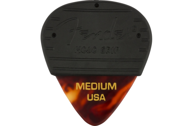 Set de pene cu manșon Fender Mojo Grip Picks Celluloid Medium 3-Pack Tortoiseshell