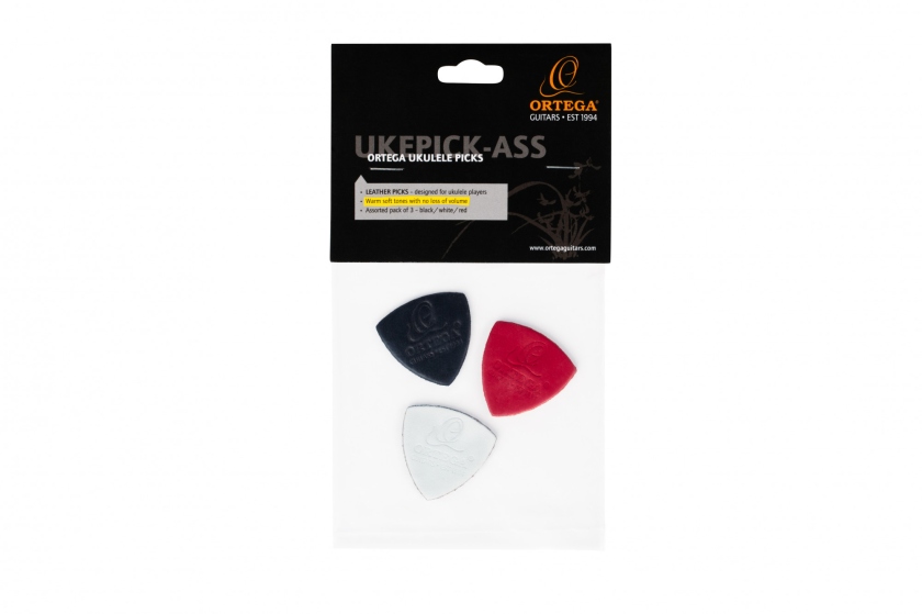 Ortega Ukulele Picks Leather 3pcs Pack