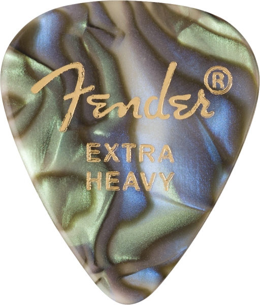 Fender 351 Shape Premium Picks Extra Heavy Abalone 12 Count