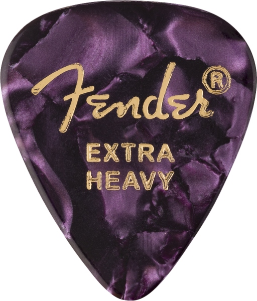 Fender 351 Shape Premium Picks Extra Heavy Purple Moto 12 Count