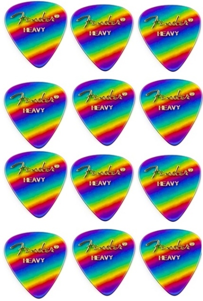 Fender 351 Shape Rainbow Heavy (12)
