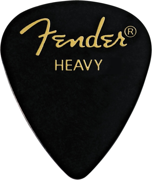 Fender Classic Celluloid Black 351 Shape Heavy144 Count