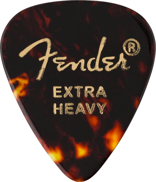 Fender Classic Celluloid Tortoise Shell 351 Shape Extra Heavy 12 Count