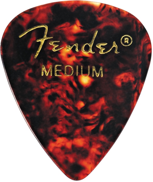 Fender Classic Celluloid Tortoise Shell 351 Shape Medium 144 Count