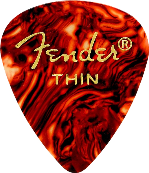 Fender Classic Celluloid Tortoise Shell 351 Shape Thin 12 Count