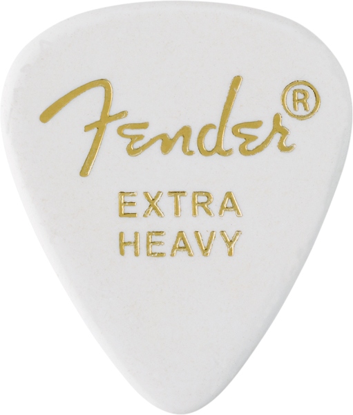 Fender Classic Celluloid White 351 Shape Extra Heavy 12 Count