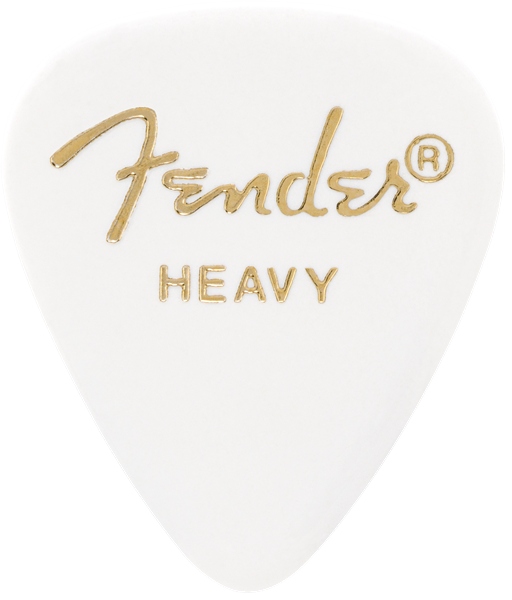 Fender Classic Celluloid White 351 Shape Heavy 144 Count