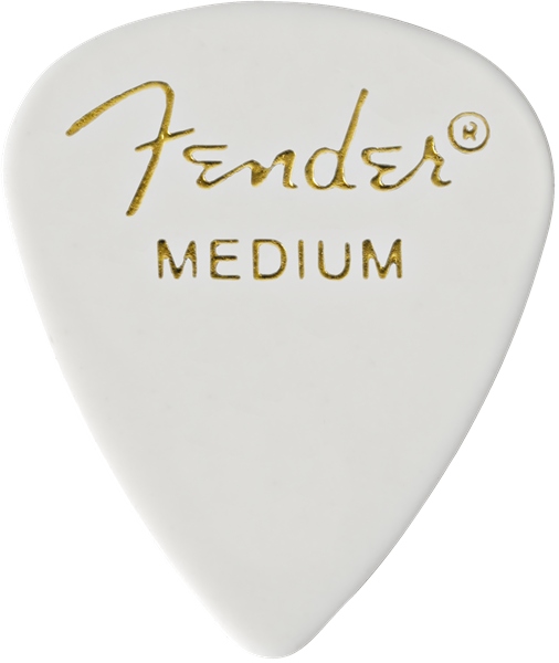 Fender Classic Celluloid White 351 Shape Medium 144 Count