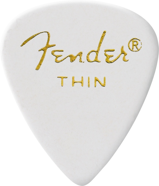 Fender Classic Celluloid White 351 Shape Thin 12 Count