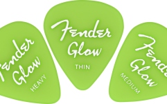 Set de pene  Fender Glow In The Dark 351 Picks 12-Pack