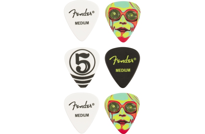 Set de pene Fender John 5 351 Celluloid Picks (6 pack)