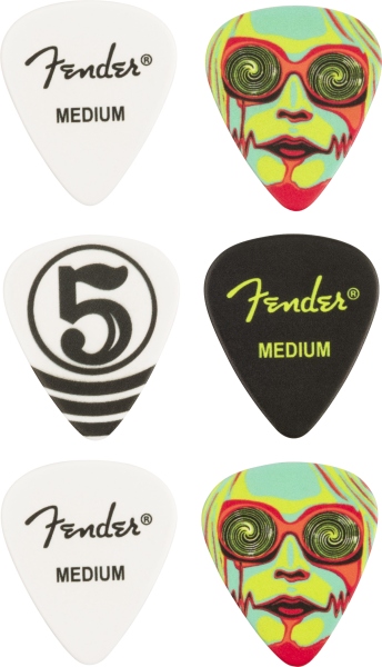 Fender John 5 351 Celluloid Picks (6 pack)