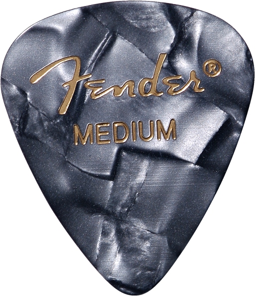 Fender Premium Celluloid 351 Medium Black Moto 12 Set