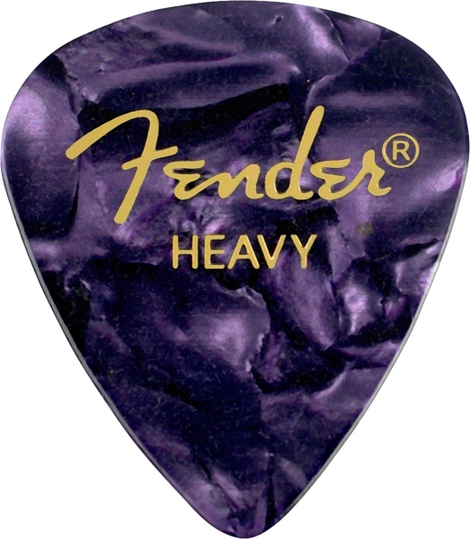 Fender Premium Celluloid 351 Shape Picks Heavy Purple Moto 12-Pack