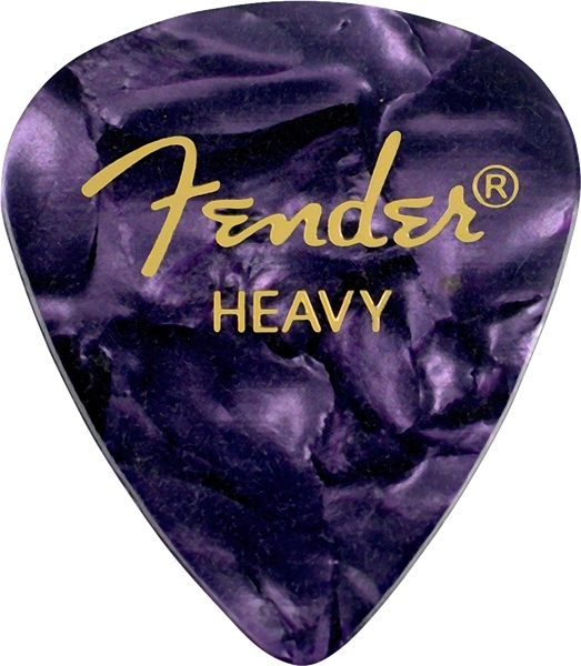 Fender Premium Celluloid 351 Shape Picks Heavy Purple Moto 144-Pack
