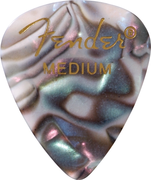 Fender Premium Celluloid 351 Shape Picks Medium Abalone 12-Pack
