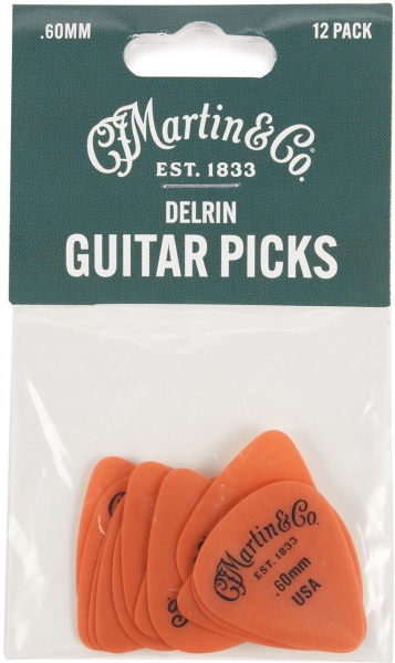 Martin Guitars Pick Pack Delrin 060 ORANGE