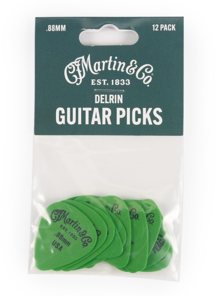 Martin Guitars Pick Pack Delrin 088 GREEN