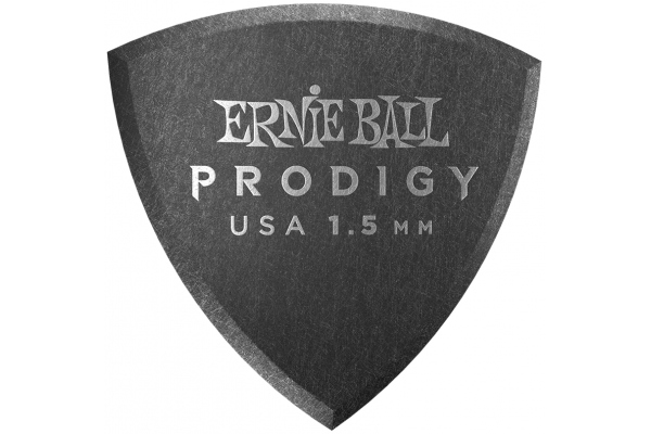 Ernie Ball Black Rounded Triangle Prodigy Pick Pack 6