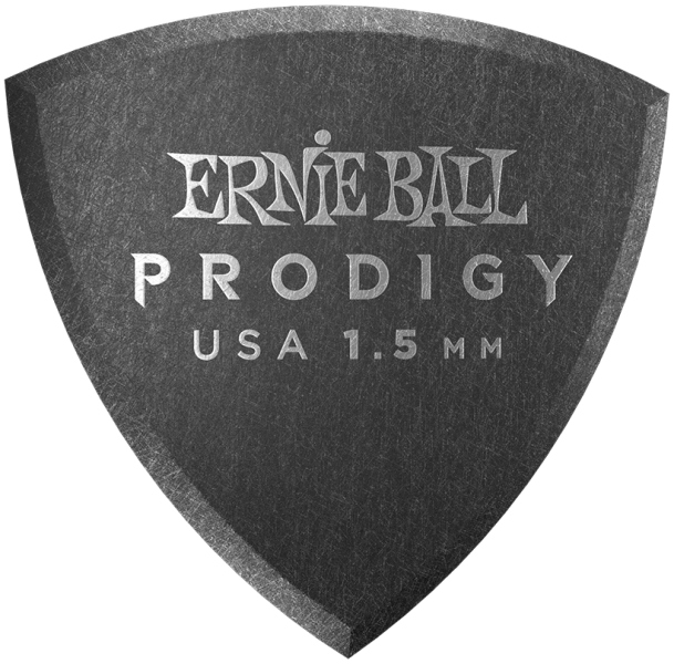 Ernie Ball Black Rounded Triangle Prodigy Pick Pack 6